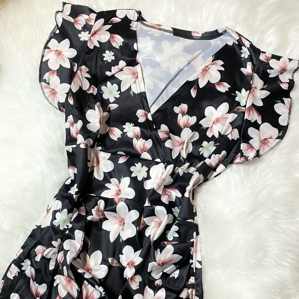 White Floral Dress